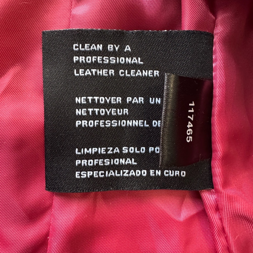 Michael Kors red Leather Jacket - Picture 6 of 9